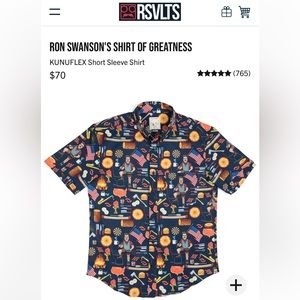 RSVLTS Men's Navy Graphic Short Sleeve Shirt